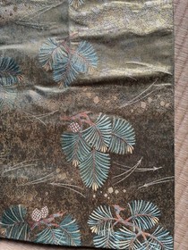 Fukuro Obi Silk 100 Genuine Long 436cm 31cm Ready to Use Vintage Condition