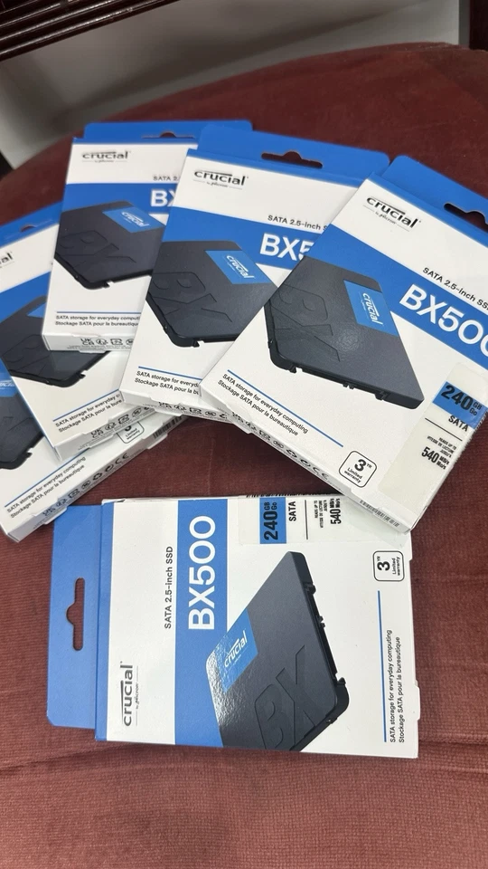 Original Crucial SSD  240GB BX500 Up to 560 MB/s SATA 2.5 Inch Brand New - Image 2 of 4