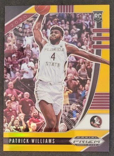 Patrick Williams 2020 Panini Prizm Draft Picks Gold Prizm /10 #60 FSU Bulls 🔥