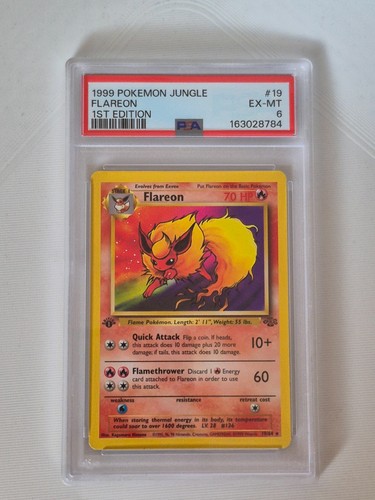 Flareon (1st Edition) graded PSA 6 for sale on eBay