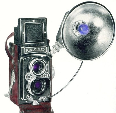 ROLLEIFLASH Kondensator-Blitzgerät mit Rundreflektor für die Rolleiflex 3,5