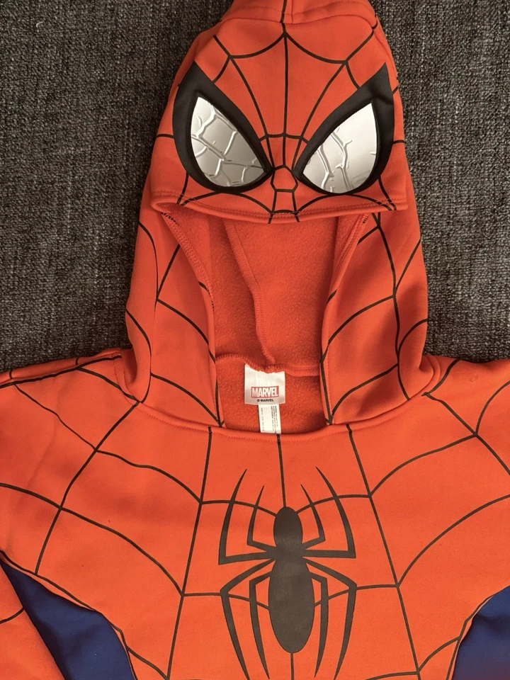 Marvel Spider-Man косплей толстовка с капюшоном размер Lg, взрослый - Изображение 3 из 4
