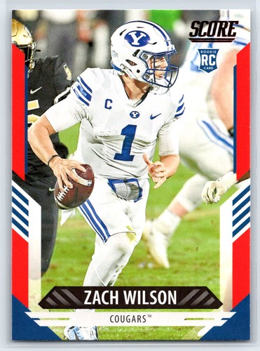 Zach Wilson [Red] #304 2021 Panini Score card