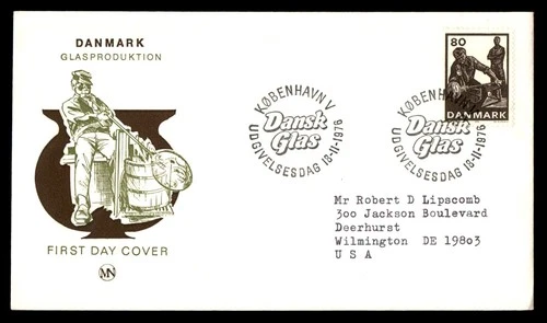 Mayfairstamps Denmark FDC 1976 Glass Blower First Day Cover aaw_38705