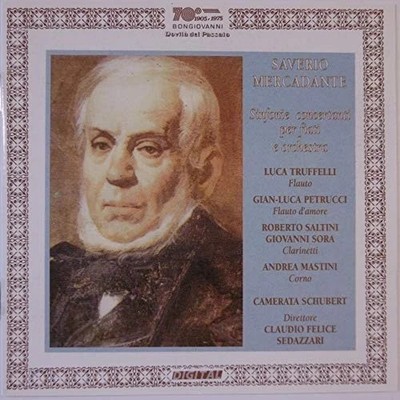 Mercadante: 3 Sinfonias Concertantes. Sedazzari,conductor. Bongiovanni CD, NEW