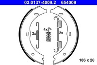 NEU - ATE 03.0137-4009.2 Bremsbackensatz, Feststellbremse FüR MERCEDES-BENZ