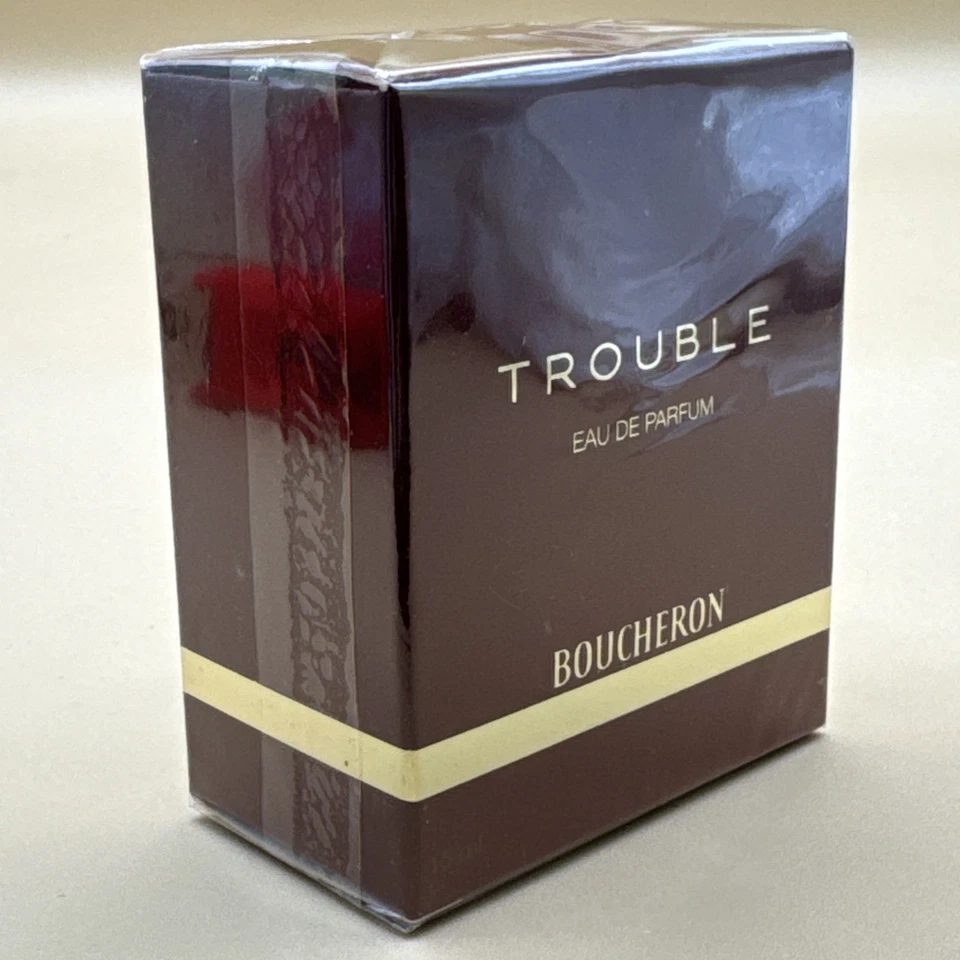 Boucheron Trouble Eau de Parfum 0,5 OZ 15 ml Perfume Mujer Vintage Nueva Caja Sellada Foto 3 de 4