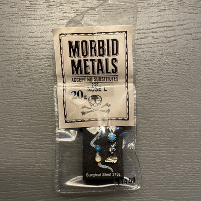 MORBID METALS NOSE RINGS 20G 4 PACK NEW OFFICIAL