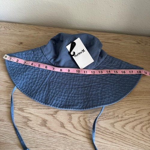 NWT Hurley Blue Villa Del Sol Wide Brim Hat OSFM - Picture 8 of 14