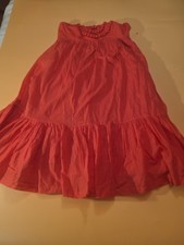 Gap Strapless Midi Dress With Pockets Mixed Media, Women's Size 6, Rust Pink