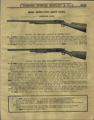 1916 PAPER AD Rev-O-Noc Repeating Shot Gun Marlin Stevens Hammerless Hammer