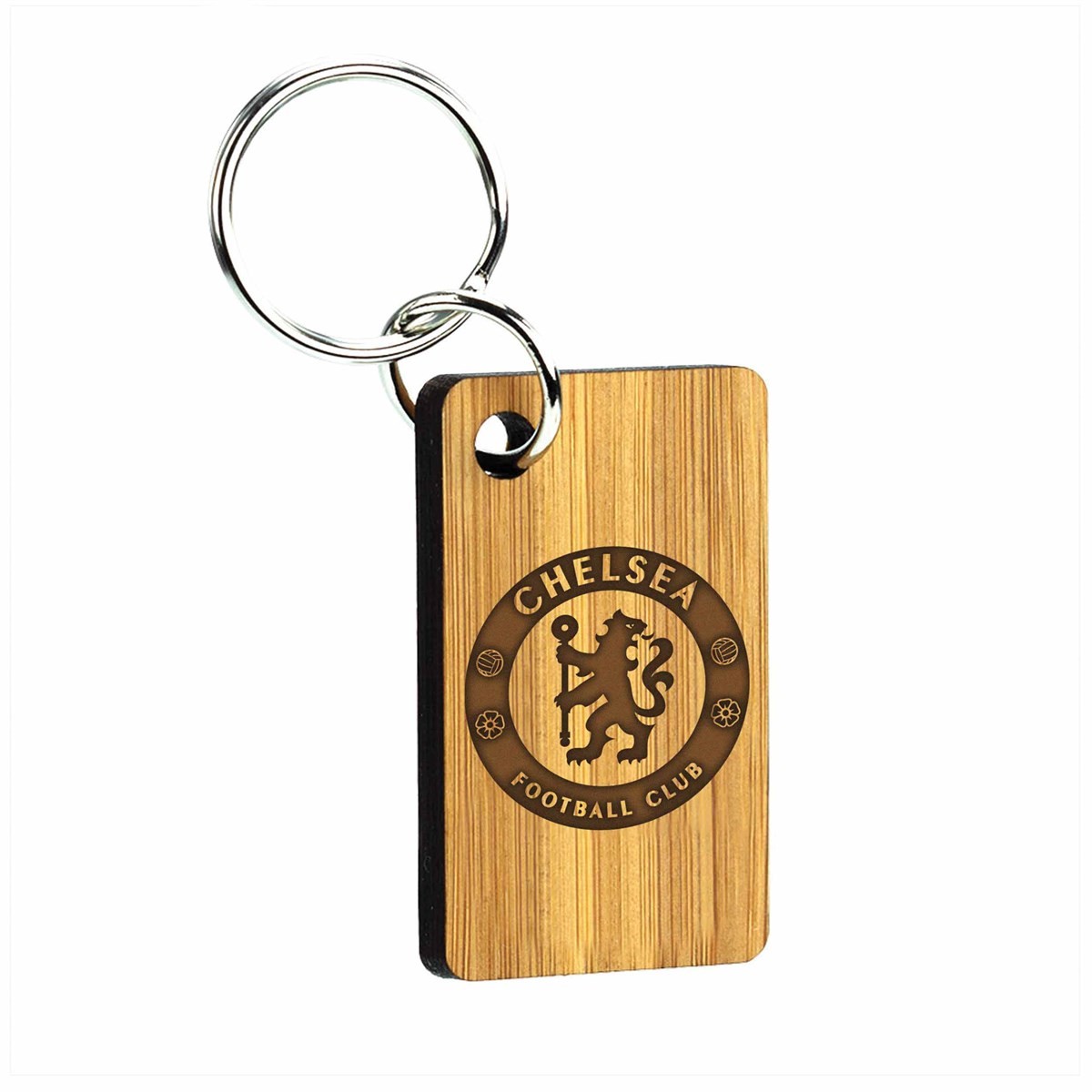 Chelsea FC Bamboo Keyring, Keyrings, Sports, Gift