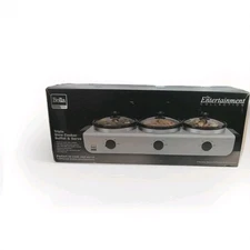 buffet Bella Pro 3 burner portable electric cook top stainless steel..........C2