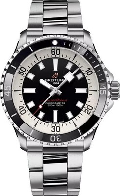 Breitling Superocean 42mm Black Dial Bezel Automatic Men's Watch A17375211B1A1