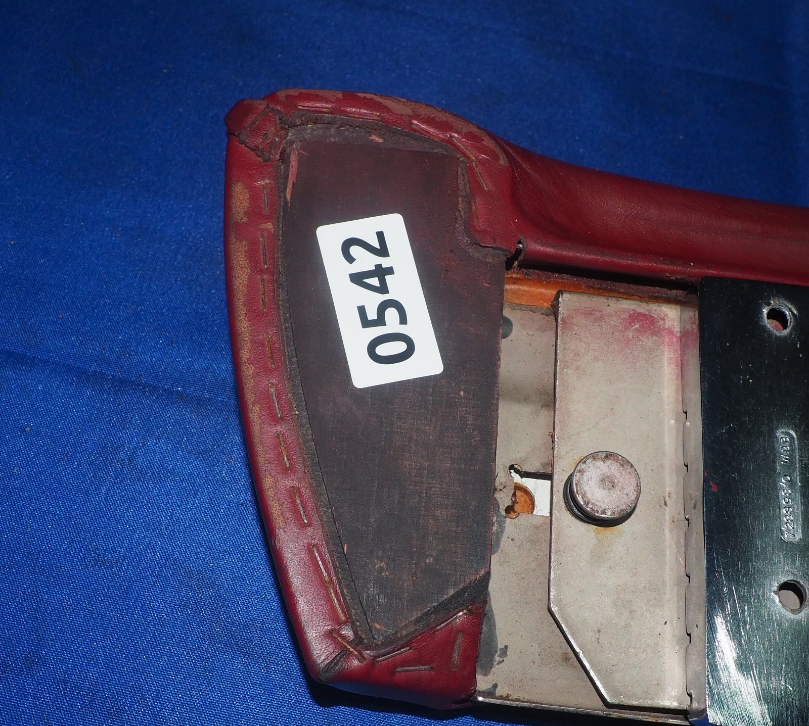 1965-1980 Rolls Royce Silver Shadow Front Arm Rest W/Bracket Red OEM W/Warranty