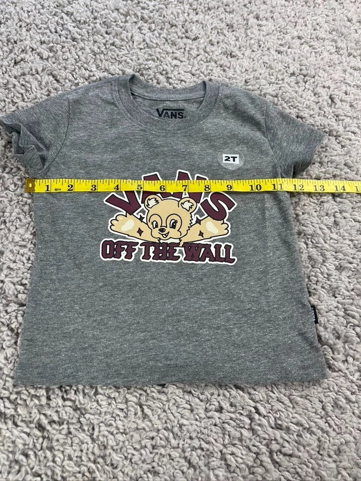 Camiseta gráfica Vans Off The Wall Bear talla 2 para niños pequeños Foto 4 de 4