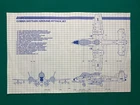 GI JOE Vintage BLUEPRINTS INSTRUCTIONS sheet RATTLER : GROUND ATTACK JET 1984