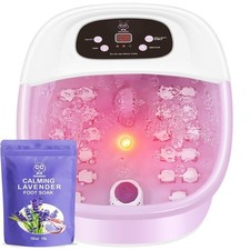 MoodRelish Foot Spa Bath Massager with Heat Bubbles and Vibration Massage