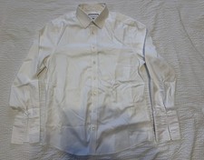 Charles Tyrwhitt Non-Iron White Slim Fit Dress Shirt 16.5 34 French Cuff