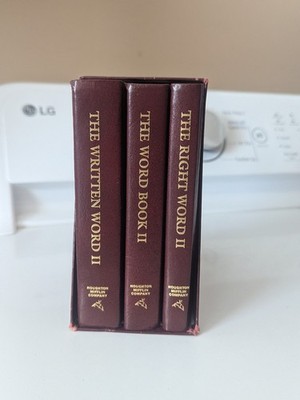 The Right Word II, The Written Word II, The Word Book II Hardcover 3 Book Set