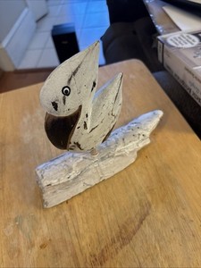 Wooden Pelican Ballpark of 5 by 4 Great Item for A Beach House Decor