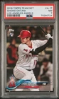 SHOHEI OHTANI 2018 TOPPS TEAM SET LA ANGELS ROOKIE RC #A-17 PSA 7 DODGERS MVP!