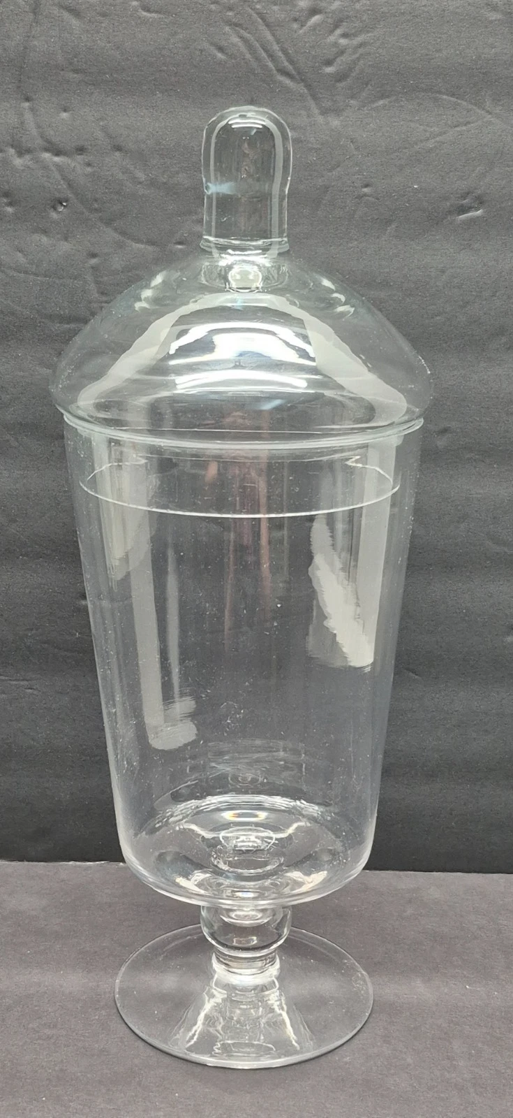 Apothecary Jar Glass Bottle Footed Vase Candy Cookie Lid Canister Storage 12"