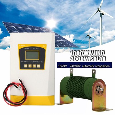 3000W DC 12V/24V/48V Hybrid Charge Controller With Dump Load For Wind Turbine&PV