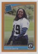 2018 Donruss Optic Rated Rookie Orange Prizm 71/199 Shaquem Griffin #196 0i1b
