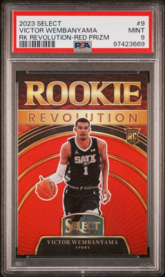 2023 PANINI SELECT RC REVOLUTION RED PRIZM #9 VICTOR WEMBANYAMA 