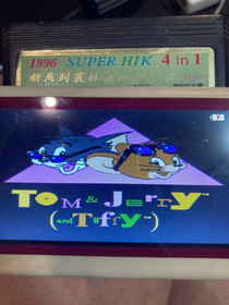 Famicom NES Game Super JY-019 4in1 Mickey Mouse,Jungle Book,Tiny Toon,Tom&Jerry