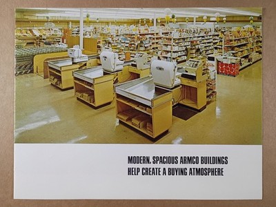 Armco Steel Buildings for Grocery Supermarket Retail Stores 1964 Brochure