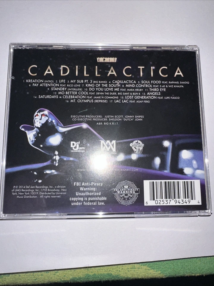 Cadillactica [Bonus Tracks] [PA] by Big K.R.I.T. (CD, Nov-2014, Def Jam (USA)) Foto 2 de 3