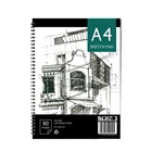 A4 Sketch Book Drawing Pad Spiral Bound 140GSM Grade Paper
