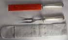 Gorham Sterling Fairfax Silver Carving Set Knife Fork 10”