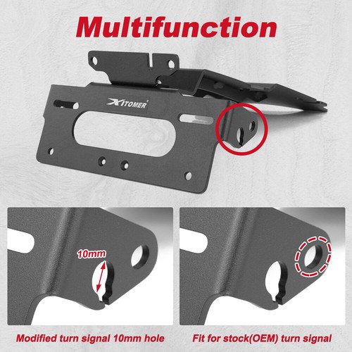 Aluminium Tail Tidy License Plate Holder Fit For BMW R1300GS 2023-2025 2024 - Picture 6 of 11