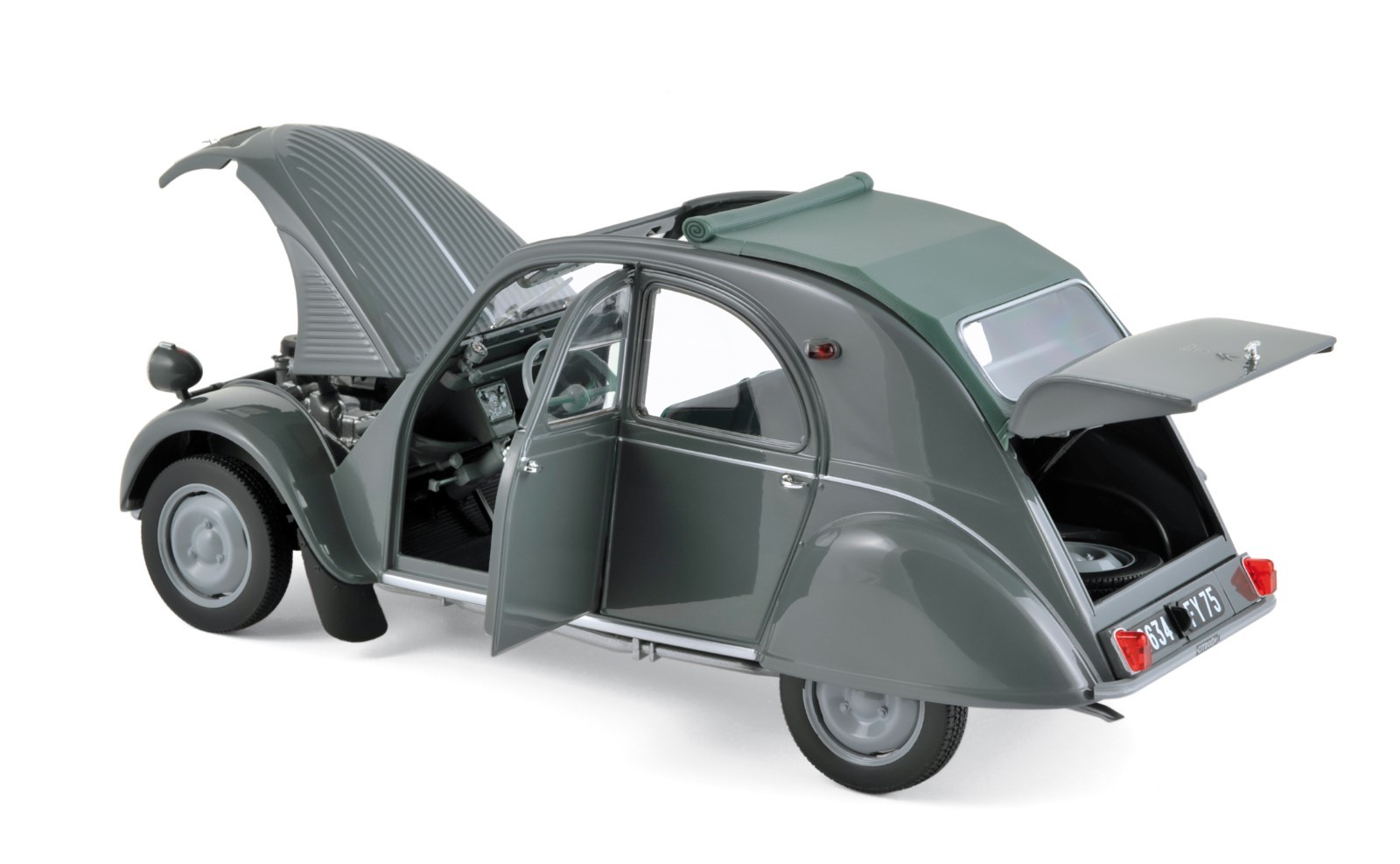 Citroen 2cv azl malle bombee 1957 gris 1 18 norev 181499 nuevo & OVP Citroen 2cv azl malle bombee 1957 gris 1 18 norev 181499 nuevo & OVP