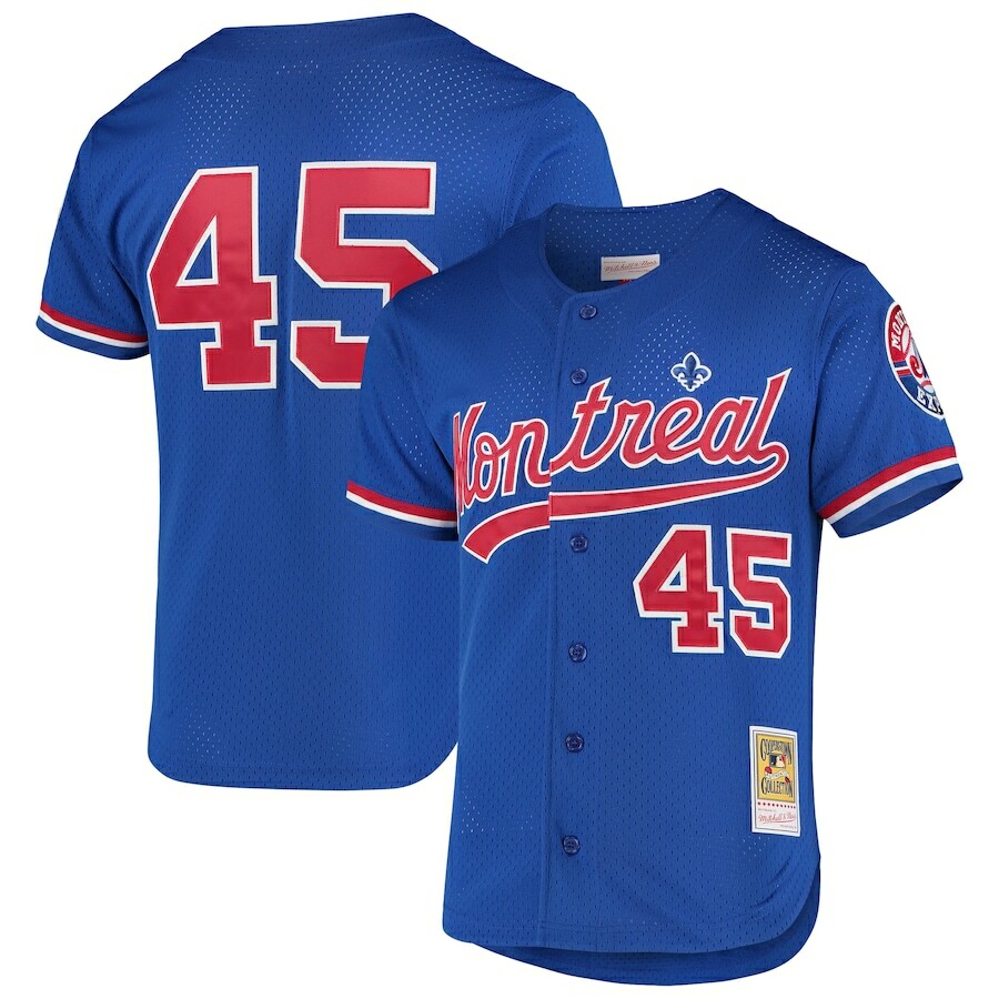ウェア Majestic MONTREAL #45 PEDRO MARTINEZ Pedro Martinez Montreal Expos Mitchell & Ness 1997 Mesh BP