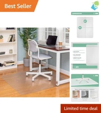 Protective Floor Mat 36" x 48" Clear PVC for Home Office & Professional Use