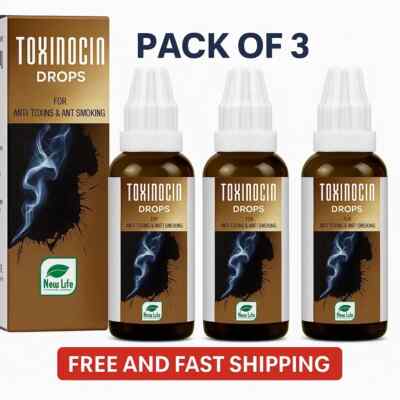 New Life Anti-Addiction Toxinosin Drops 3x30ml | Herbal Support Free shipping