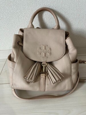 Tory Burch Beige Leather Backpack Leather backpack Tory Burch Beige in Leather - 33039723 main image 4