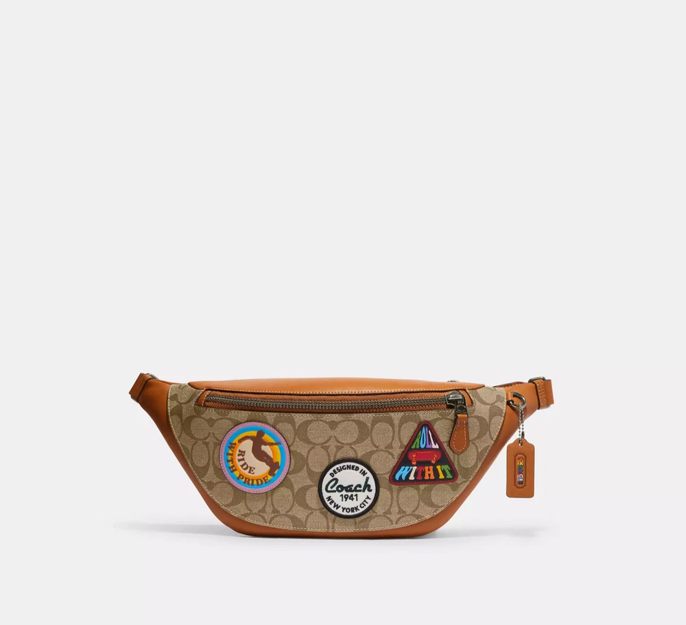 Coach Belt Bag In Signature Canvas Leather Crossbody/Fanny Pack