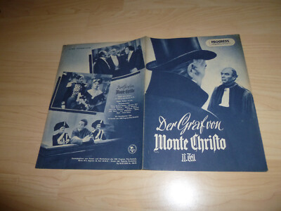 Progress Filmprogramm 99/55 - Der Graf von Monte Christo 2.Teil Filmillustrierte