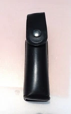 DUTYMAN 2611 Black Leather 4 oz. Mace/OC Holder with Nickle Snap
