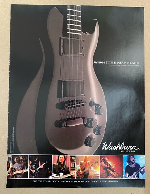 2008 Washburn WI566 Guitars Print Ad Trohman Catanese Donegan Sonny Mayo
