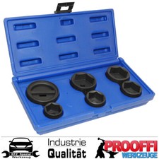 6-tlg Öl-Filter Stecknuß Steckschlüssel Set Öl Wechsel Service VAG BMW BENZ OPEL