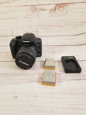 Canon EOS Rebel XS DS126191 Black Digital DSLR Camera w/ 18-55mm Lens For Parts
