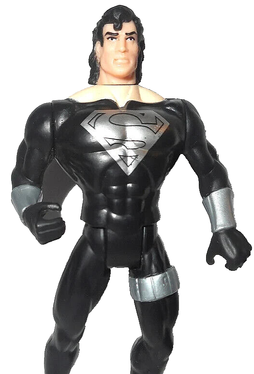 Superman Man of Steel Kenner 1995 BLACK RECOVERY SUIT dc universe