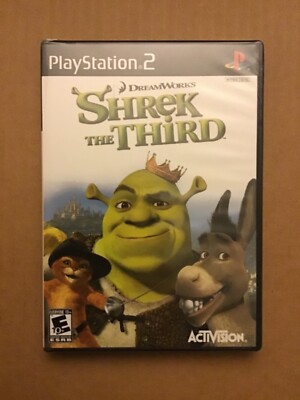 Shrek the Third (Sony PlayStation 2, 2007) Rare Factory Sealed!