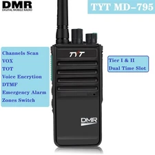 TYT MD-795 DMR Digital Radio UHF 400-470MHz Dual Time Slot Walkie Talkie VOX TOT
